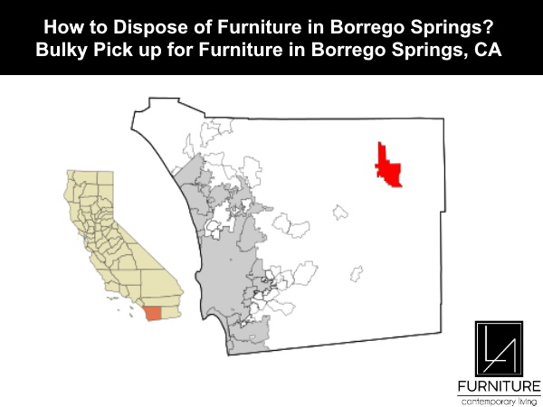 Furniture Disposal in Borrego Springs California