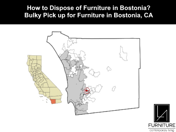 Furniture Disposal in Bostonia California