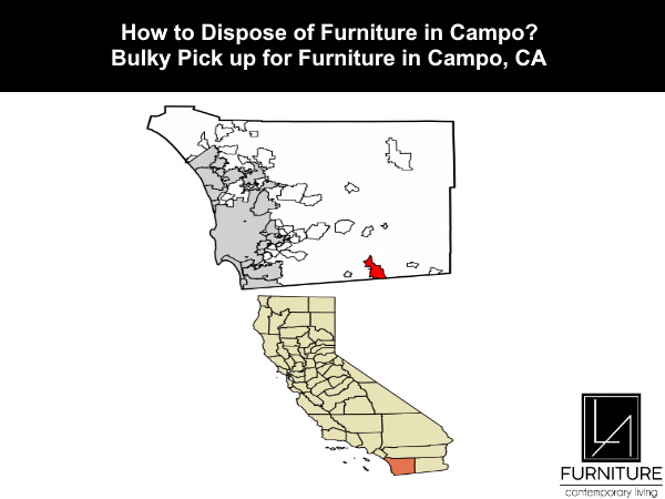 Furniture Disposal in Campo California
