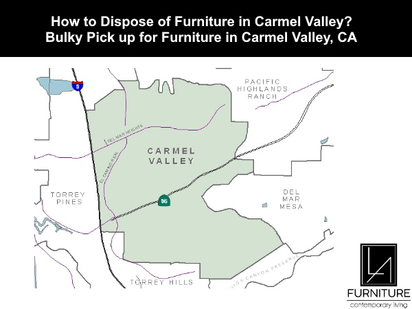 Furniture Disposal in Carmel Valley California