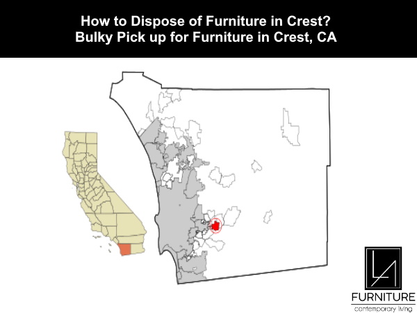 Furniture Disposal in Crest California