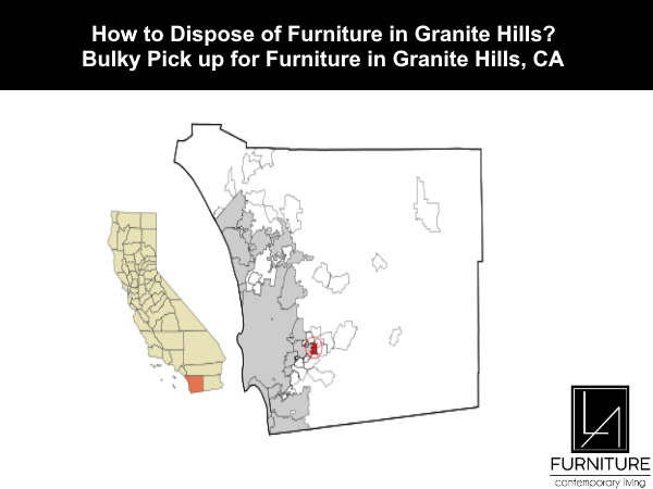 Furniture Disposal in Granite Hills California