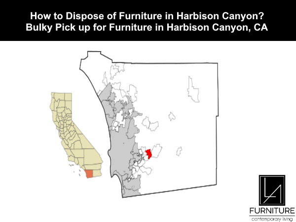 Furniture Disposal in Harbison Canyon California