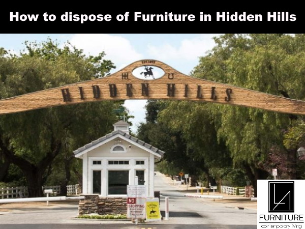Furniture Disposal in Hidden Hills California