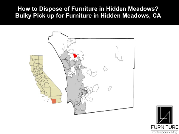 Furniture Disposal in Hidden Meadows California