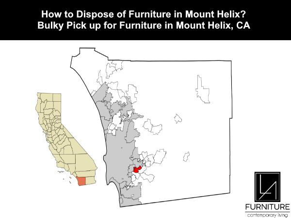 Furniture Disposal in Mount Helix California