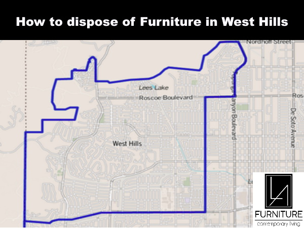 Furniture Disposal in West Hills California