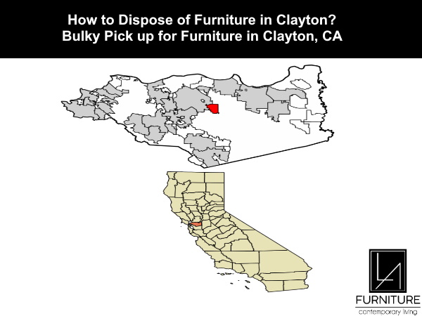 Furniture Disposal in Clayton California
