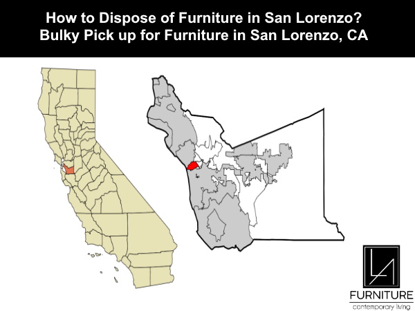 Furniture Disposal in San Lorenzo California