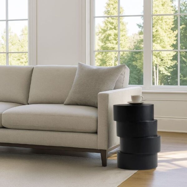 Modern Black End Table