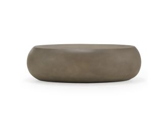 Denny - Modern Fiberform Large Oval Coffee Table