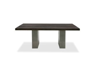 Renzo Modern Oak & Concrete Dining Table