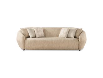 Belinda - Modern Beige Fabric 4-Seat Sofa