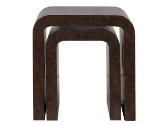 Guzman - Modern Dark Burl Nesting End Table Set