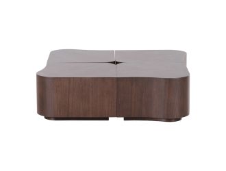 Nouveau Omar - Modern 4-Piece Walnut Coffee Table Set