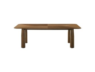 Nouveau Sawyer - Modern Walnut Rectangular Dining Table
