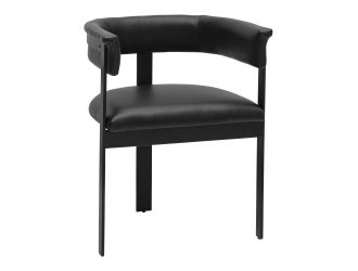 Nouveau Boswell - Modern Black Faux Leather Dining Chair