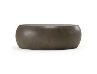 Denny - Modern Concrete Oval Coffee Table