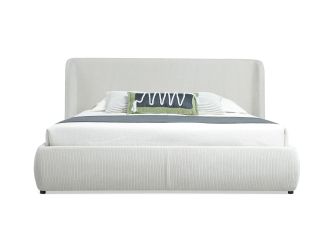 Butler - Sample - Off-White Fabric Bed
