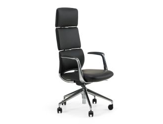 Clyne - Modern Black Vegan Leather Executive Office Chair