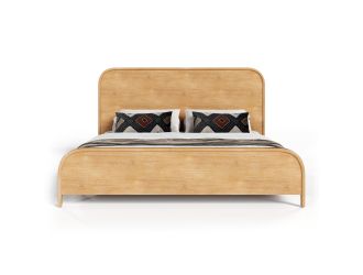 Dresden - Modern Natural Acacia Bed