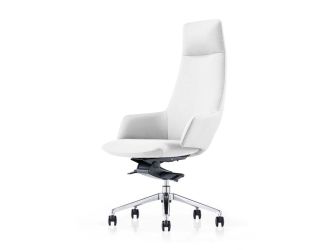 Gates - Modern White High Back Executive Office Chair
