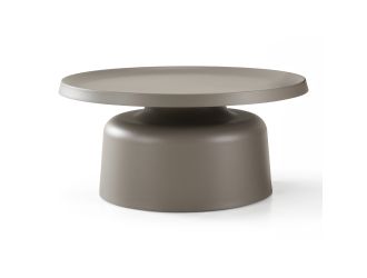 Lanuza - Outdoor Taupe End Coffee Table