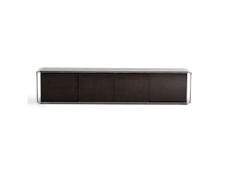 Noble Modern Ebony Lacquer TV Entertainment Center