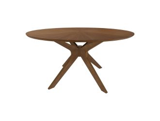 Prospect - Modern Round 47" Walnut Dining Table