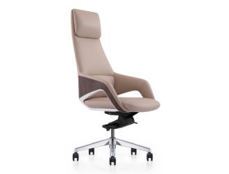 Prost Modern Beige High Back Executive Office Chair