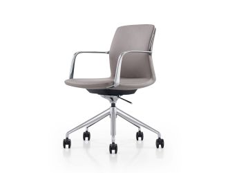 Sundar - Modern Grey Mid Back Conference Office Chair