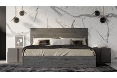 Nova Domus Lucia - Italian Modern Matte Grey / Elm Grey Bedroom Set