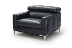 Divani Casa Natalia - Modern Black Leather Chair