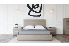 Modrest Samson - Contemporary Grey & Silver Bedroom Set