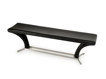 Arvin Modern Black Dining Bench