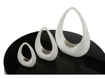 NHTC1145 Modern White Ceramic Bowl Set