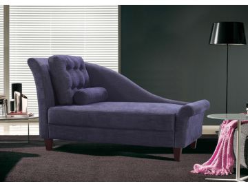 0886 Modern Purple Fabric Chaise
