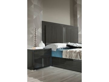 Ari Italian Modern Grey Bedroom Set