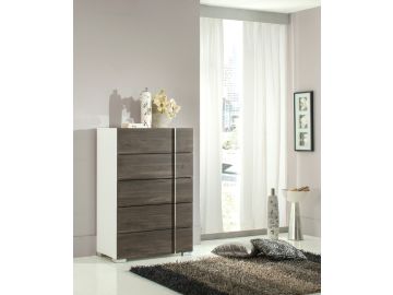 Corrado Italian Modern White & Grey Chest
