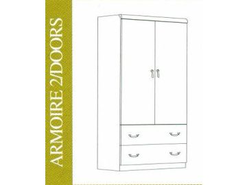 Ruby Nirvana Finish Wardrobe Armoire