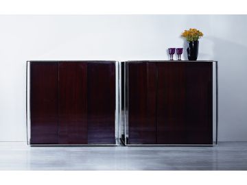 Noble Modern Ebony Lacquer Square Buffet