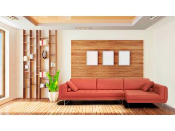 Divani Casa Katie Modern Orange Italian Leather Sectional Sofa