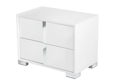 San Marino Modern White Nightstand