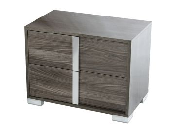 San Marino Modern Grey Nightstand