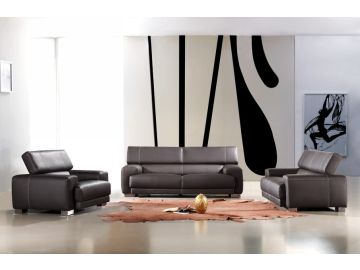 171 Black Category 5 Leather Sofa & Loveseat
