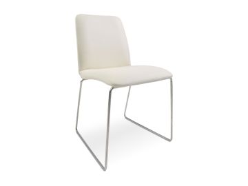 173CH-WHT White Modern Dining Chair