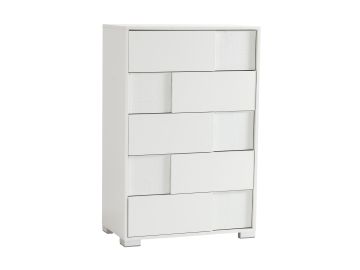 Monza Italian Modern White Chest