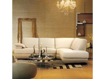 Divani Casa Italian Leather 208 Sectional Sofa