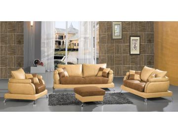 2222 Contemporary modern leather sofa set 