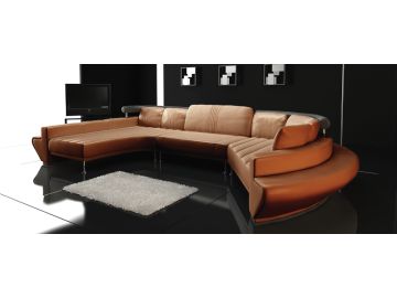 Jupiter Ultra Modern Leather Sectional Sofa set